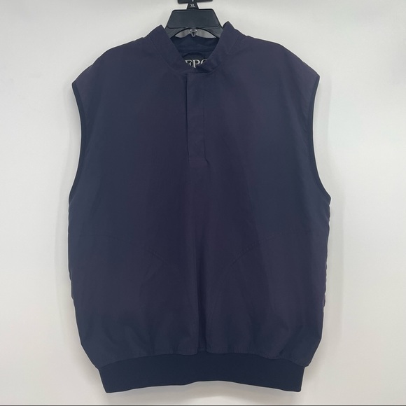 Zero Restriction Golf Outerwear Men’s Blue Lightweight Snap Vest Sz L - Picture 1 of 10